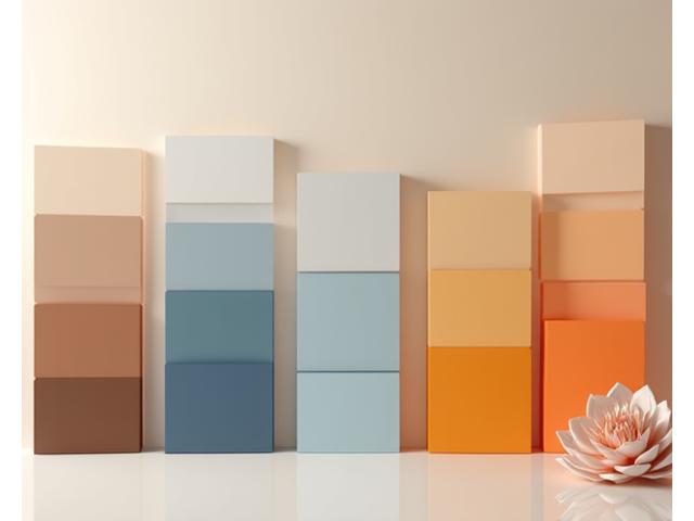 Interaktive fargepaletter for 2025 med jordtoner og moderne aksenter