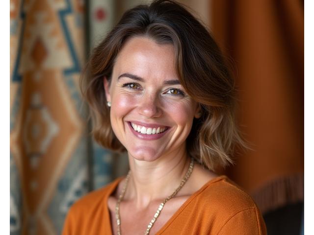 Portrett av Karin Nielsen, interiørdesigner